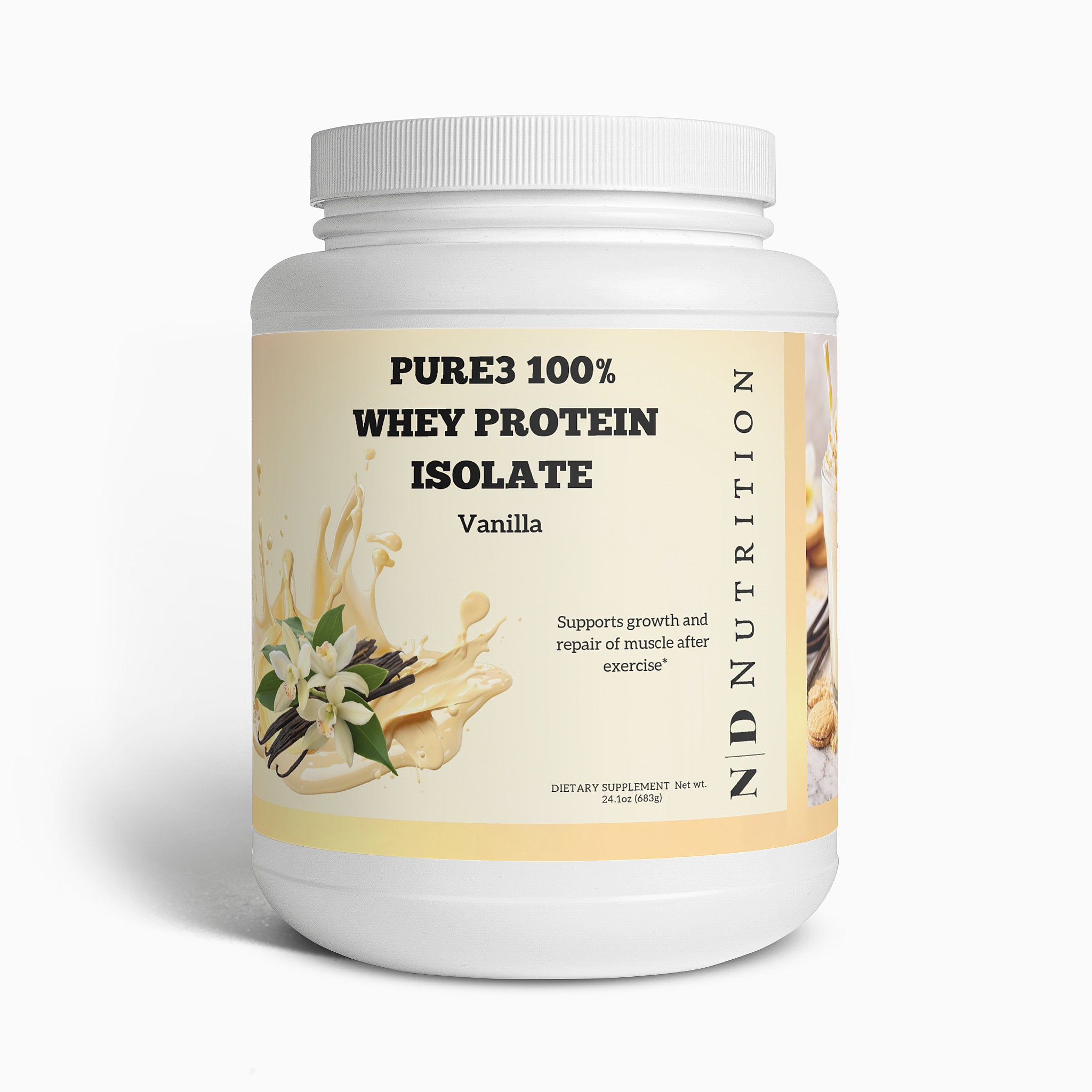 Pure3 100% Whey Protein Isolate (Vanilla)